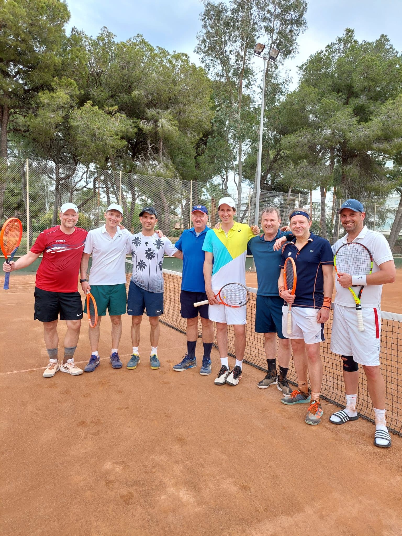 Tennis action in Mallorca