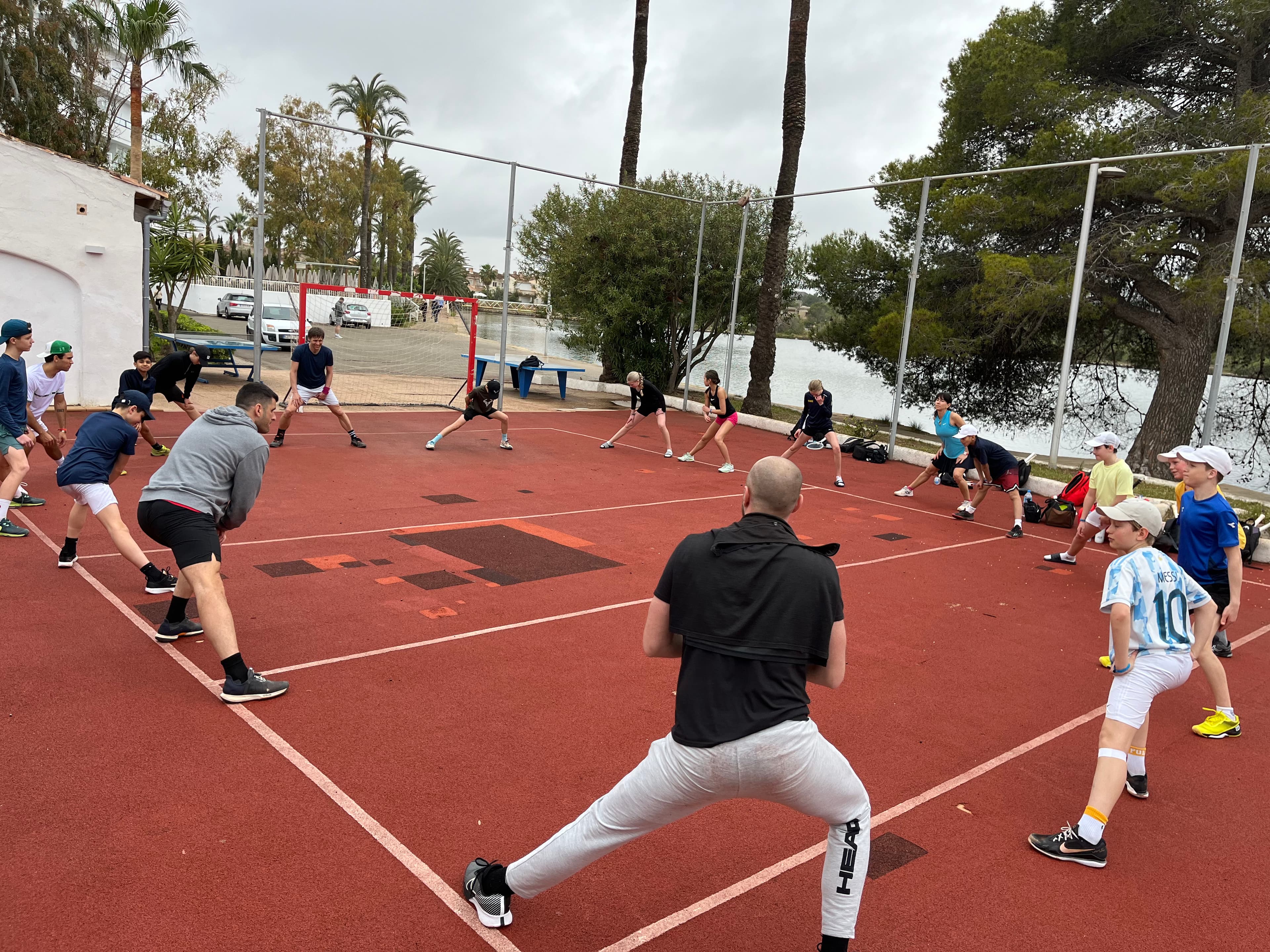 Tennis action in Mallorca