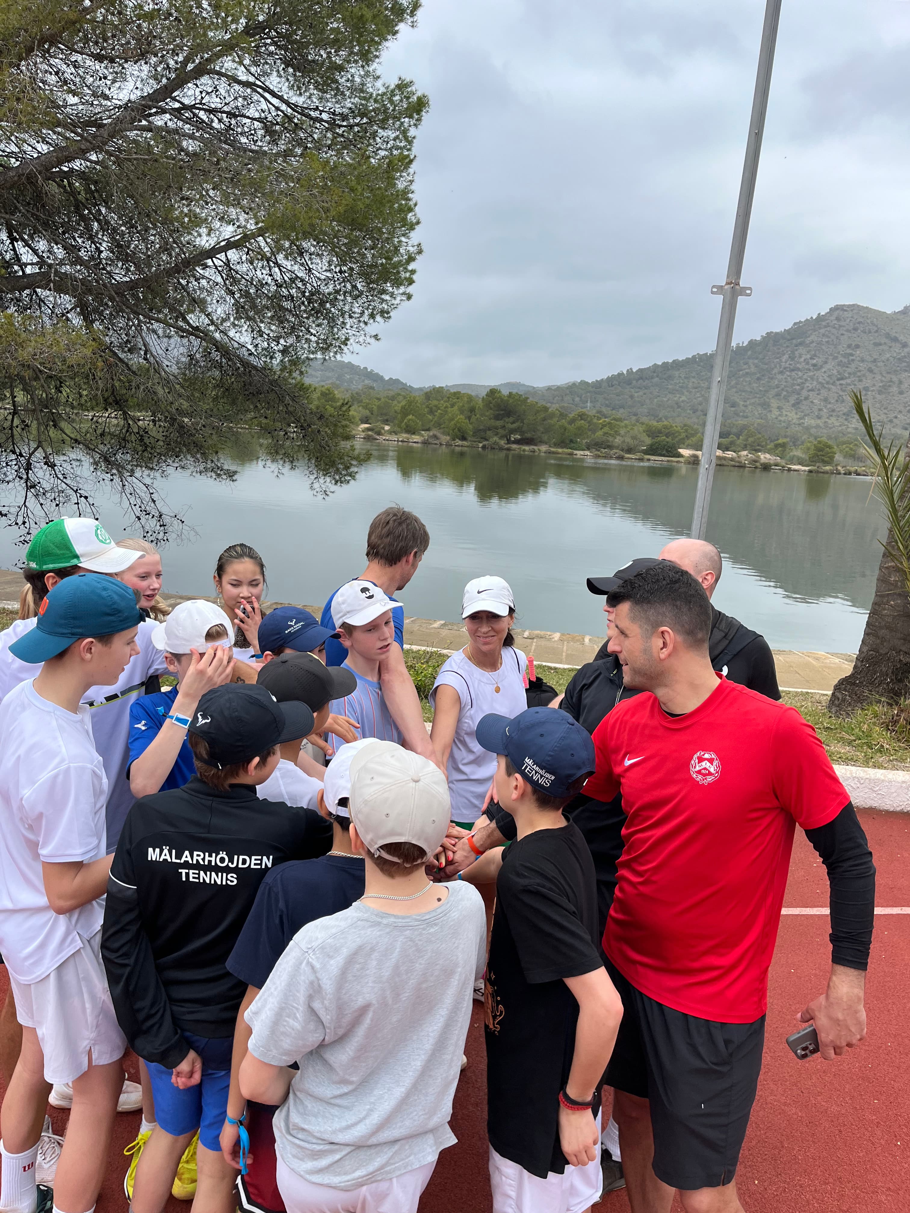 Tennis action in Mallorca