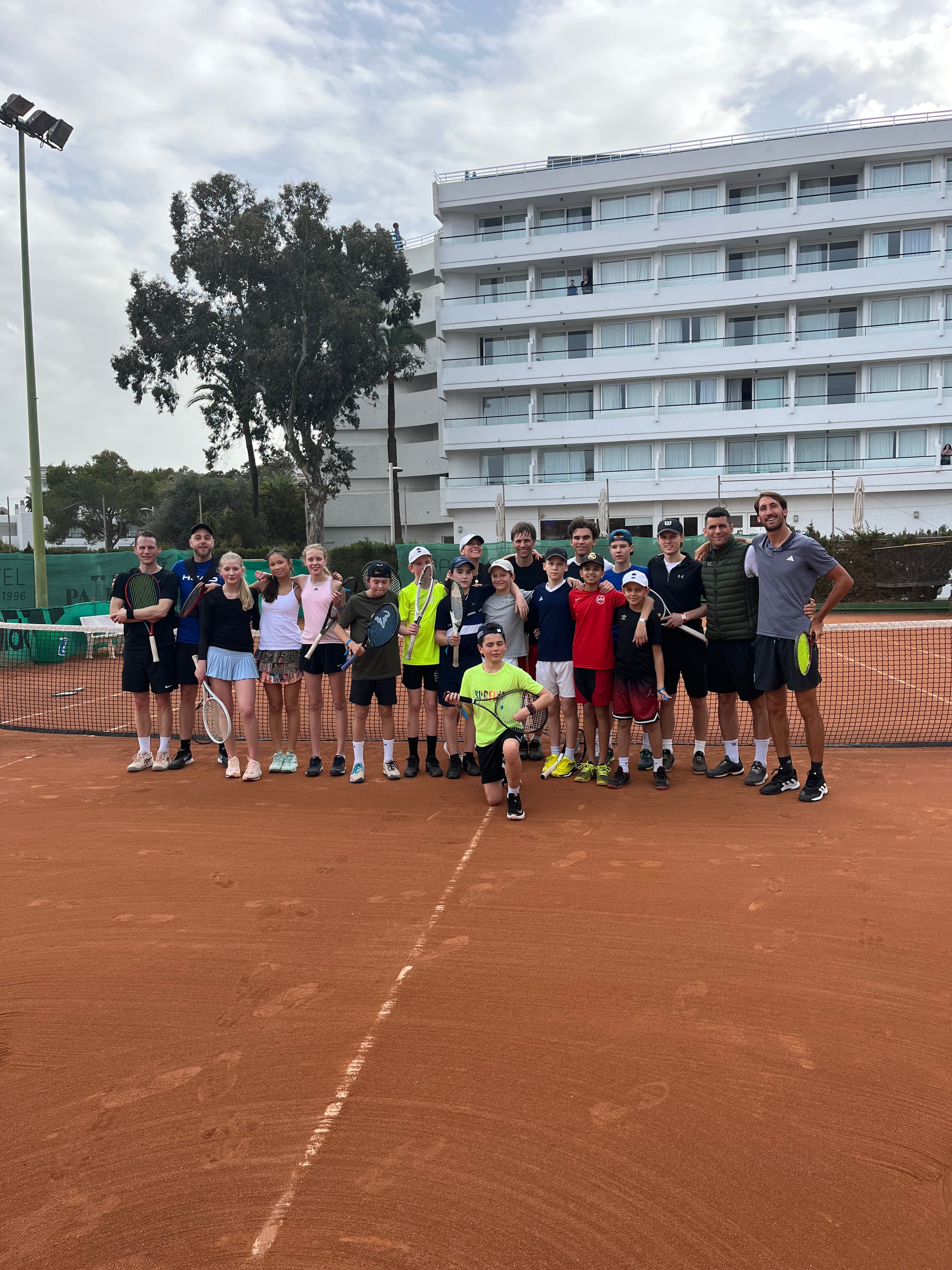 Tennis action in Mallorca